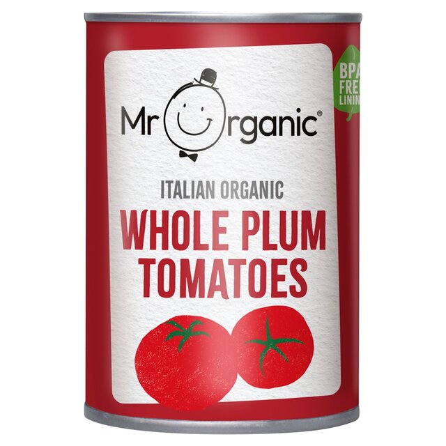 Mr Organic Italian Whole Peeled Plum Tomatoes