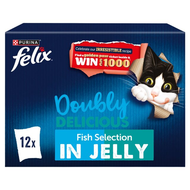 Felix Doubly Delicious Fish Selection in Jelly Wet Cat Food