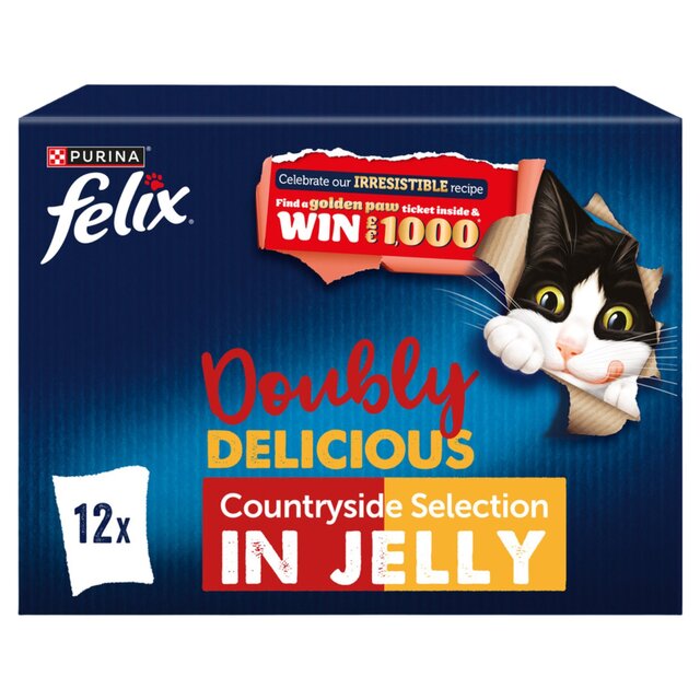 Felix Doubly Delicious Meat Selection in Jelly Wet Cat Food