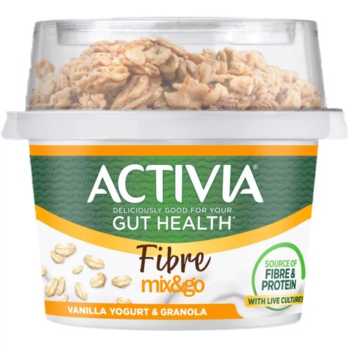 Activia Vanilla & Granola Low Fat Gut Health Yoghurt Breakfast Pot thumbnail 2