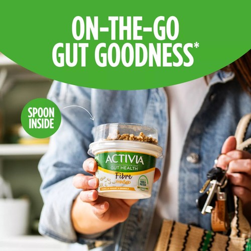 Activia Vanilla & Granola Low Fat Gut Health Yoghurt Breakfast Pot thumbnail 5