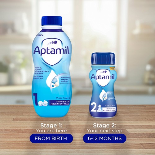 Aptamil 1 First Infant Baby Milk Formula Liquid Ready to Feed from Birth thumbnail 4