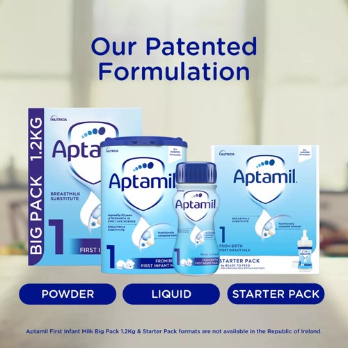 Aptamil 1 First Infant Baby Milk Formula Liquid Ready to Feed from Birth thumbnail 9