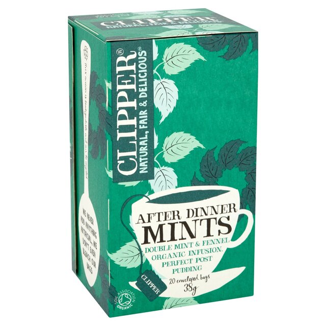 Clipper After Dinner Mints Organic Double Mint & Fennel Infusion Tea Bags thumbnail 3