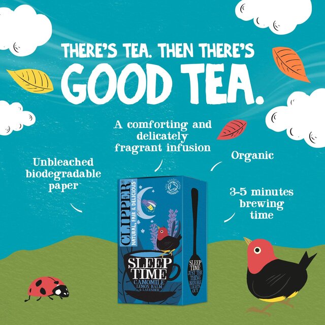 Sleep Time Organic Chamomile Lemon Balm & Lavender Tea Bags thumbnail 9