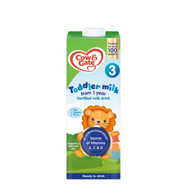 Cow & Gate 3 Toddler Milk Formula Liquid Ready to Feed 1-3 Years thumbnail 2