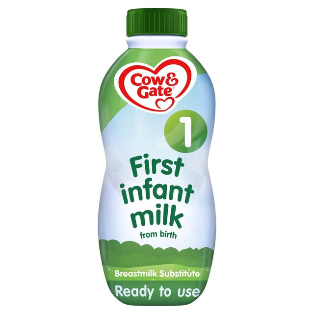 Cow & Gate 1 First Infant Baby Milk Formula Liquid Ready to Feed from Birth