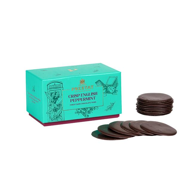 Prestat Dark Chocolate Zingy English Mint Thins
