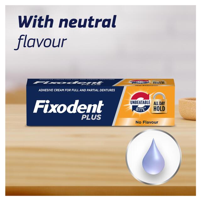 Fixodent Plus Unbeatable Bite Denture Adhesive Flavour Free thumbnail 4