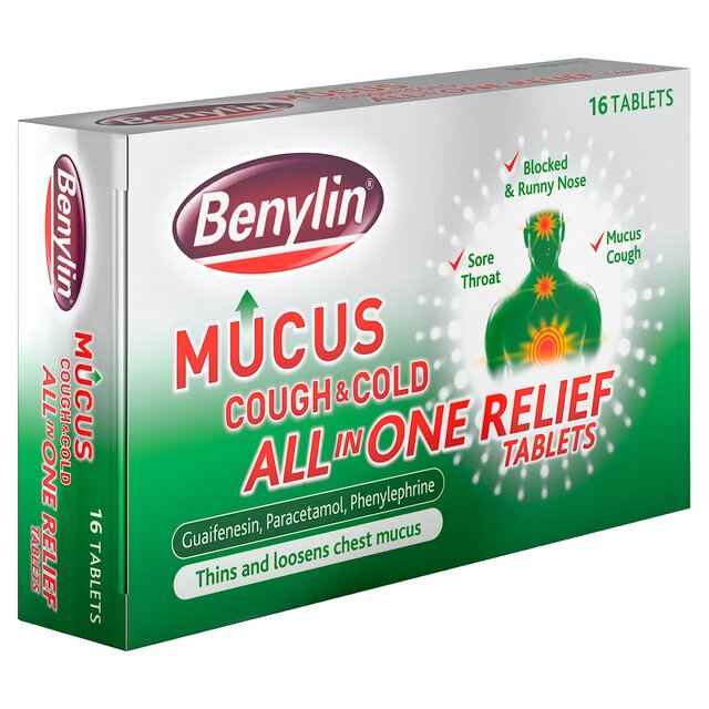 Benylin Mucus All in One Relief Tablets thumbnail 2