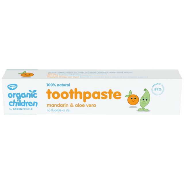 Organic Children Mandarin & Aloe Vera Fluoride Free Toothpaste thumbnail 2