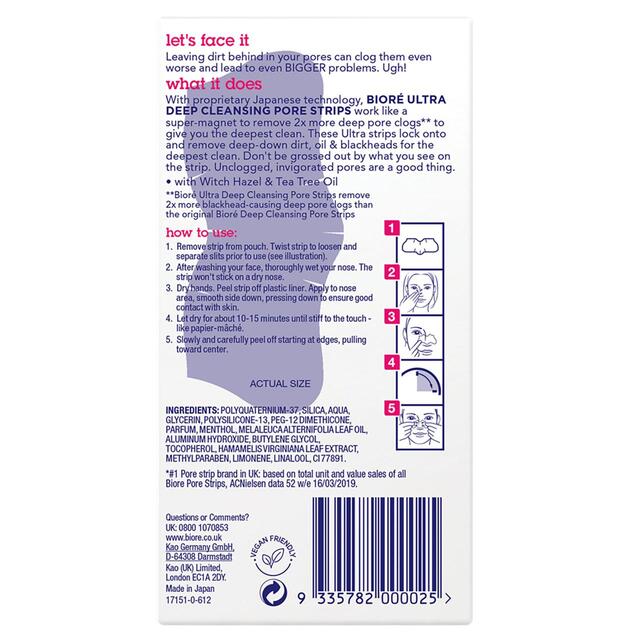Biore Ultra Deep Cleansing Pore Strips thumbnail 5