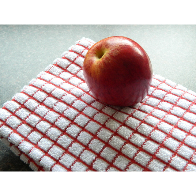 Poli-dri Cotton Tea Towel, Red 70cm thumbnail 3