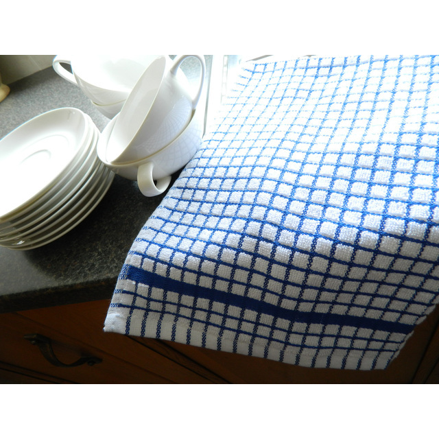 Poli-dri Cotton Tea Towel, Blue 70cm thumbnail 3
