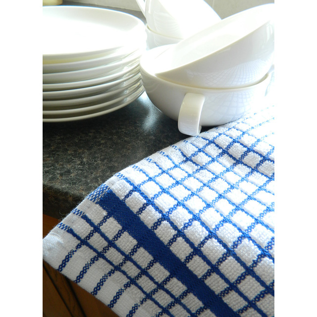 Poli-dri Cotton Tea Towel, Blue 70cm thumbnail 4