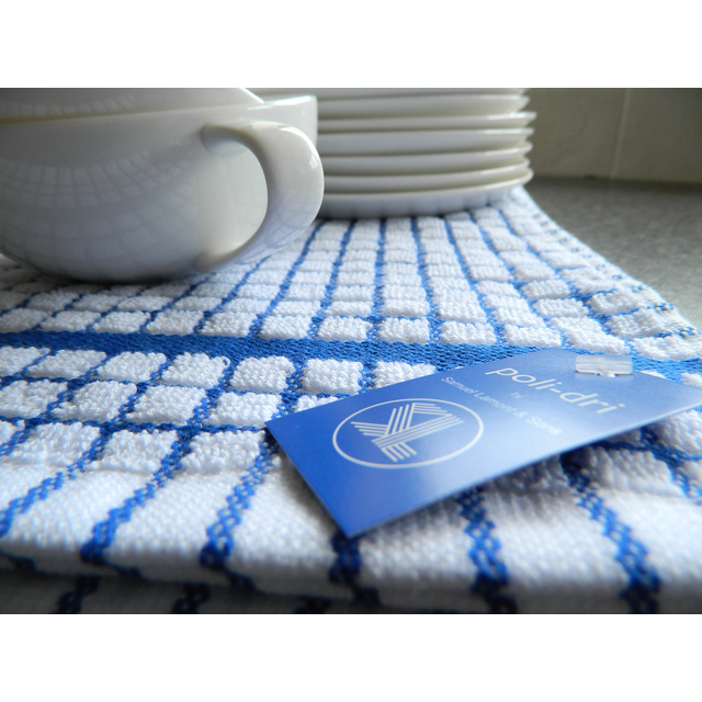 Poli-dri Cotton Tea Towel, Blue 70cm thumbnail 6