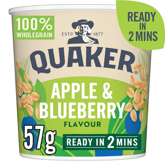 Quaker Oat So Simple Apple & Blueberry Porridge Cereal Pot