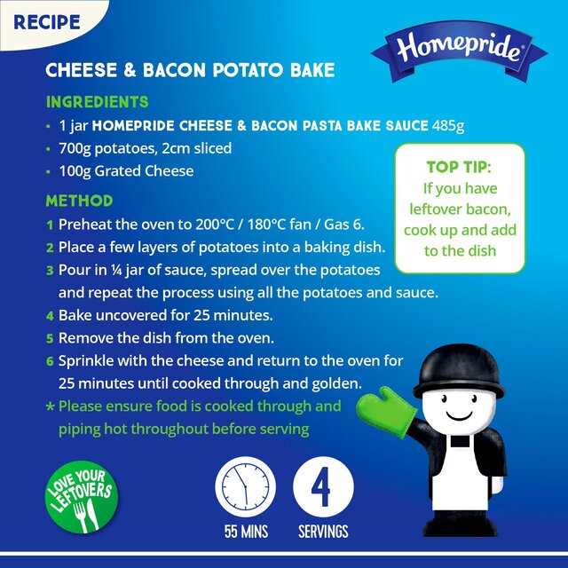 Homepride Cheese & Bacon Pasta Bake thumbnail 5