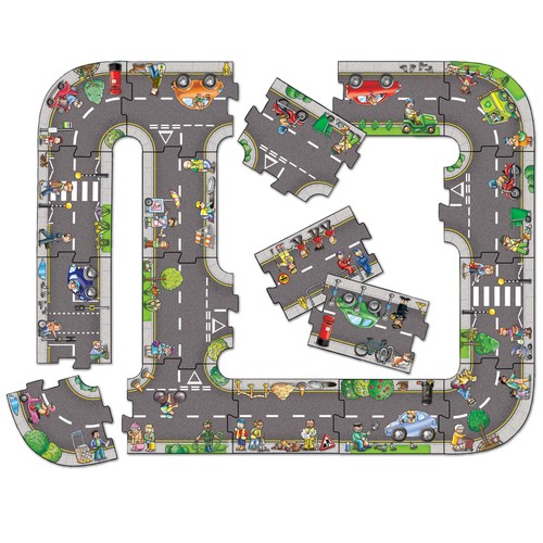 Giant Road Puzzle, 3yrs+ thumbnail 2