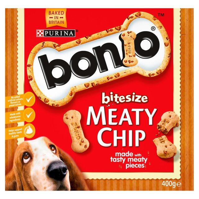 Bonio Meaty Chip Bitesize Dog Biscuits thumbnail 2