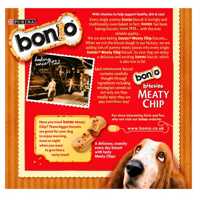 Bonio Meaty Chip Bitesize Dog Biscuits thumbnail 3