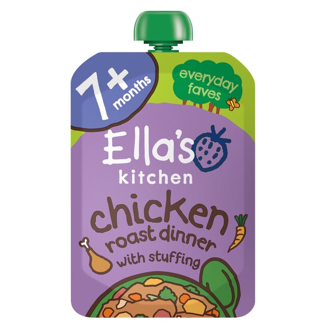 Ella's Kitchen Chicken Roast Dinner Baby Food Pouch 7+ Months