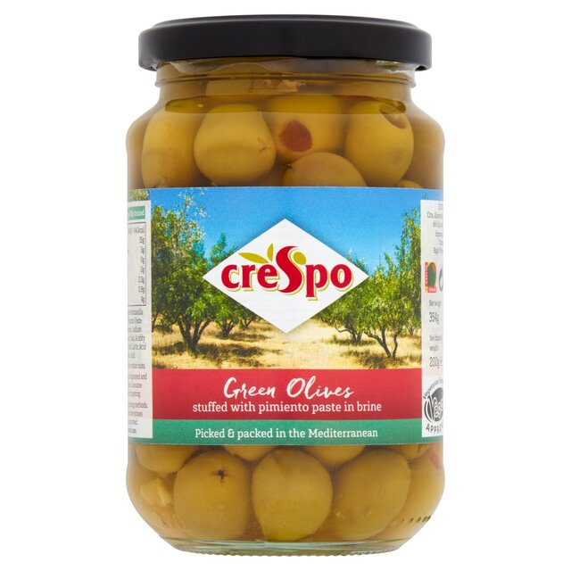 Crespo Green Olives with Pimiento thumbnail 2