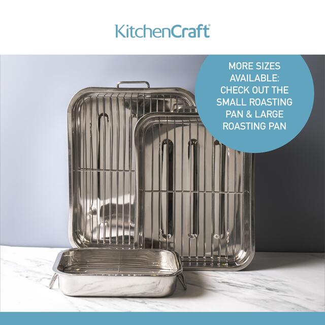 KitchenCraft Stainless Steel Roaster With Rack thumbnail 7