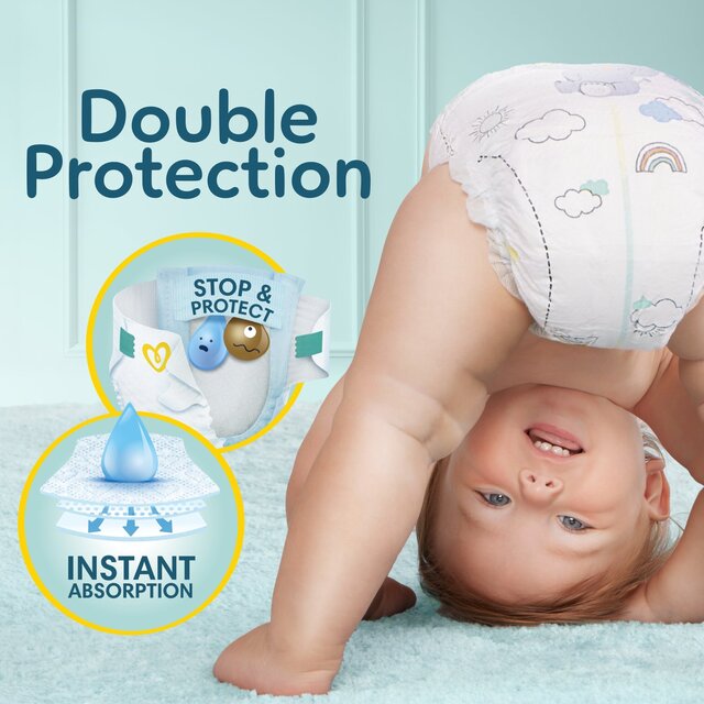 Pampers New Baby Nappies, Size 3 (6-10kg) Essential Pack thumbnail 2