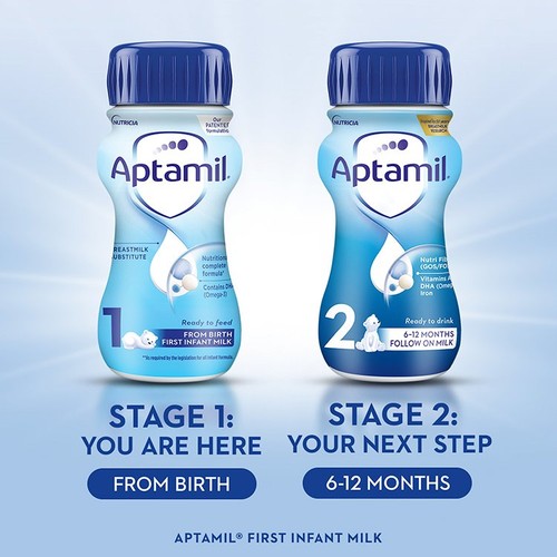 Aptamil 1 First Infant Baby Milk Formula Liquid Starter Pack Ready to Feed thumbnail 4