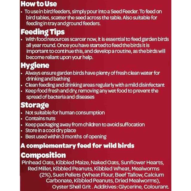 Peckish Robin Bird Seed and Insect Mix thumbnail 5