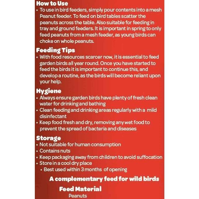Peckish Peanuts For Wild Birds thumbnail 6