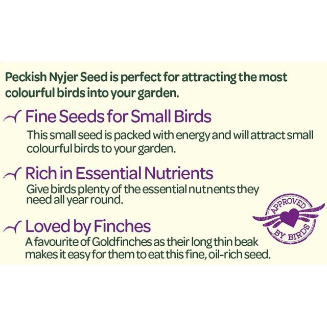 Peckish Nyjer Seed For Wild Birds thumbnail 4