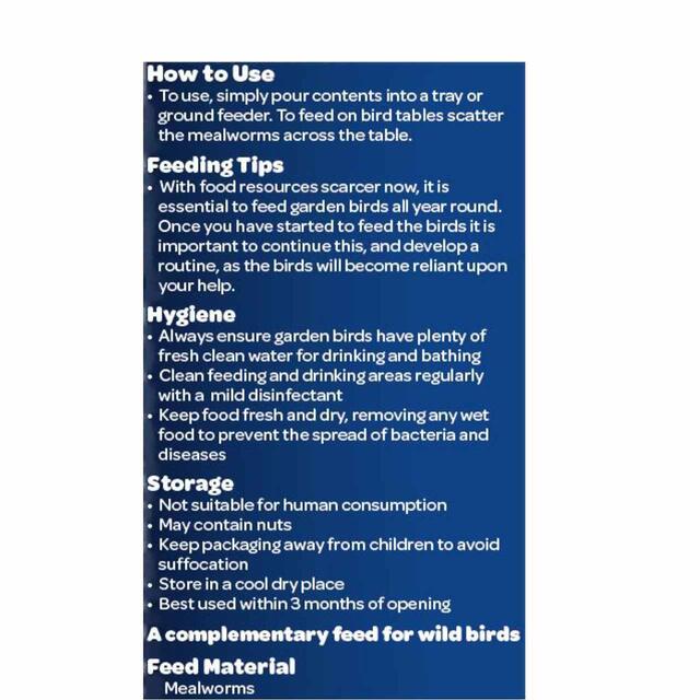 Peckish Mealworms For Wild Birds thumbnail 5