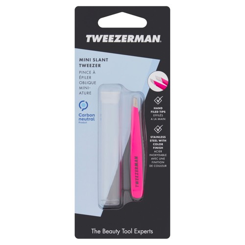 Tweezerman Mini Slant Tweezer - Pink