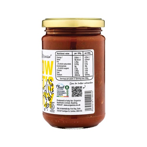 Realfoods Organic Tomato & Basil Sauce thumbnail 3