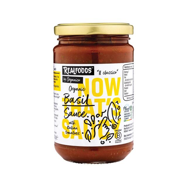 Realfoods by Organico Organic Tomato & Basil Sauce