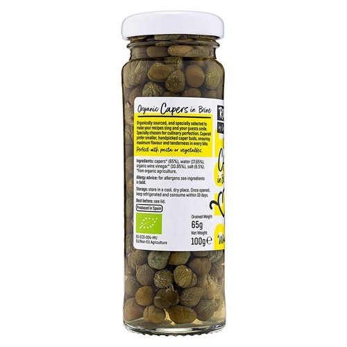 Realfoods Organic Capers in Brine thumbnail 2