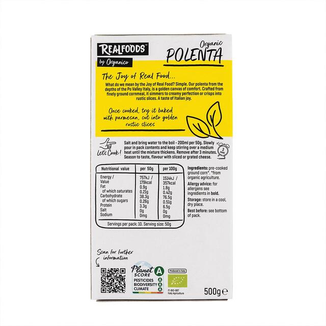 Realfoods by Organico Organic Polenta Gluten Free thumbnail 3