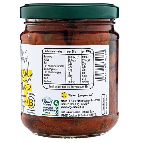 Realfoods Organic Sundried Tomatoes in Oil thumbnail 3