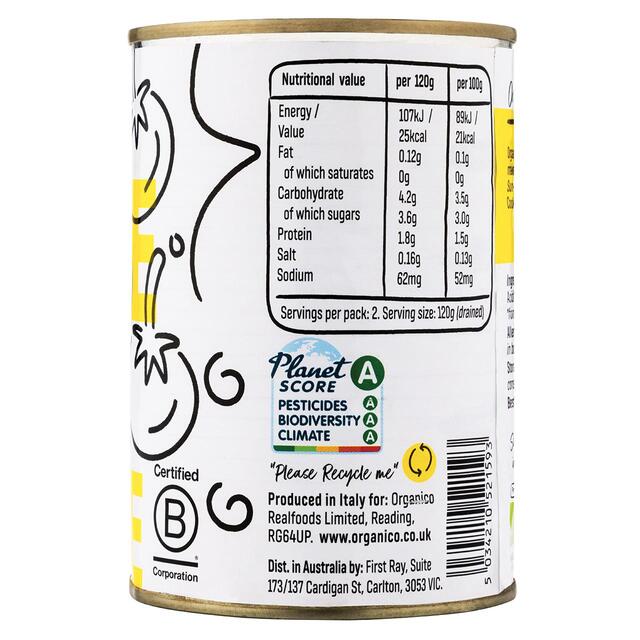 Realfoods by Organico Organic Peeled Tomatoes thumbnail 2