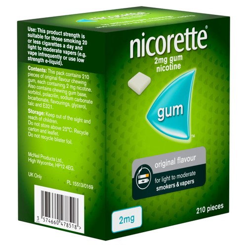 Nicorette Gum Original 2mg  thumbnail 7
