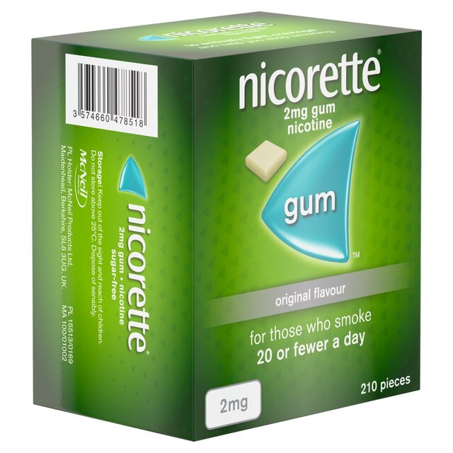Nicorette Gum Original 2mg thumbnail 9
