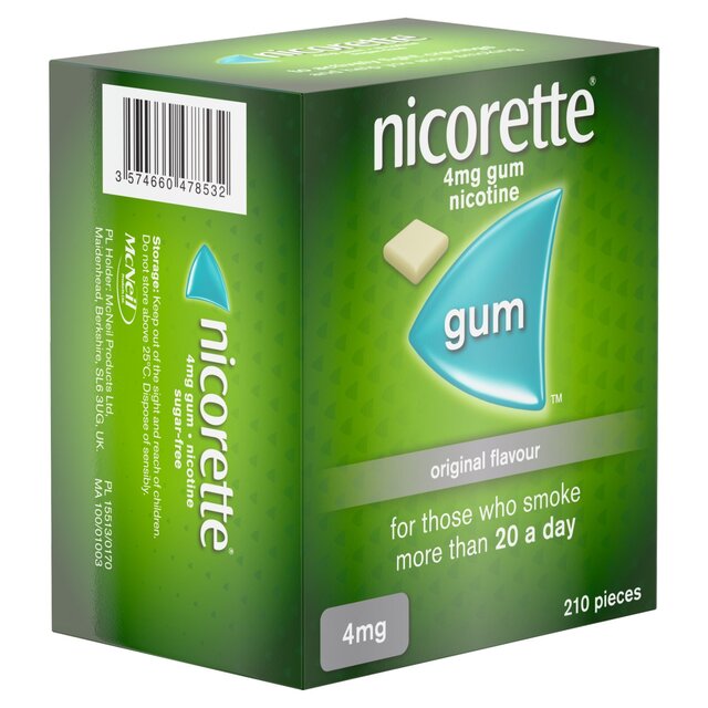 Nicorette Gum Original 4mg thumbnail 2