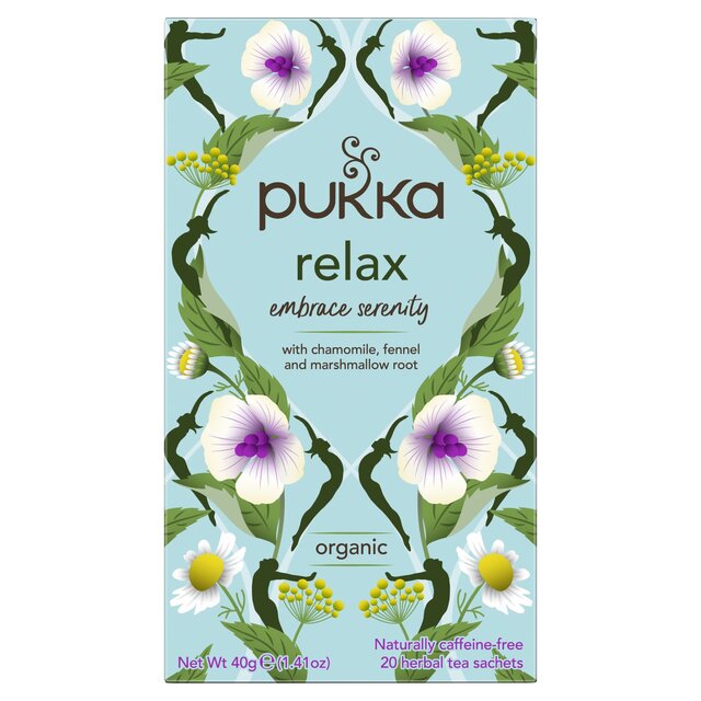 Pukka Organic Relax Tea With Chamomile x20 Home Compostable Herbal Tea Bags thumbnail 3