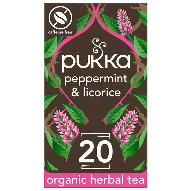 Pukka Organic Peppermint & Licorice Mint Tea x20 Compostable Tea Bags