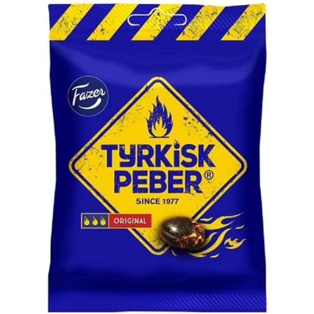 Fazer Tyrkisk Peber Original Hot Salmiak & Pepper Candy