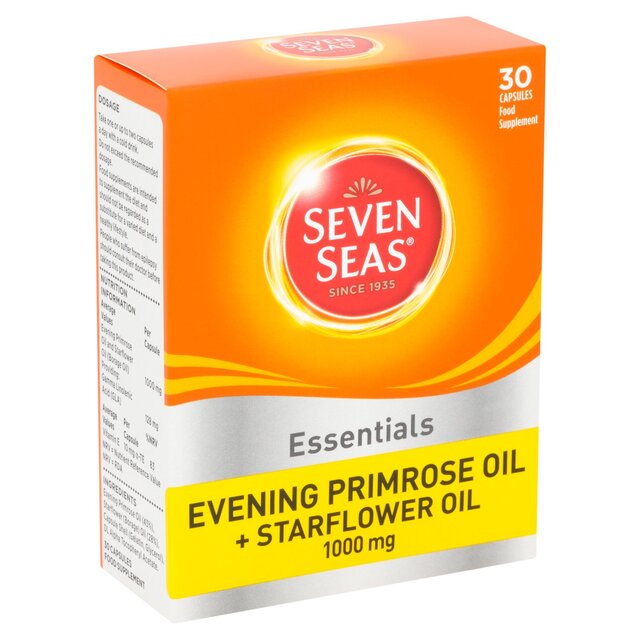 Seven Seas Evening Primrose Oil & Starflower Oil 1000mg Capsules thumbnail 2