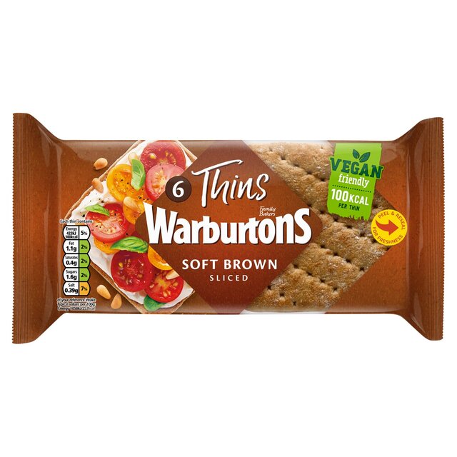 Warburtons Brown Sandwich Thins thumbnail 2