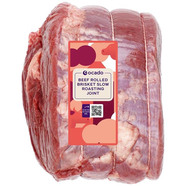 Ocado Beef Rolled Brisket Slow Roasting Joint